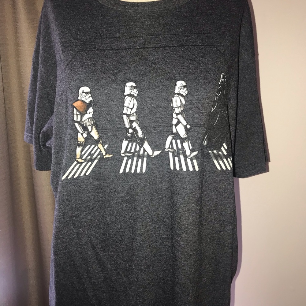 Star Wars Beatles Abby Road themed shirt Large